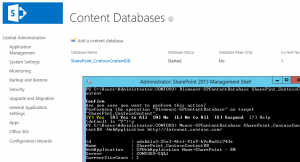 Dismounting and Renaming a SharePoint Database